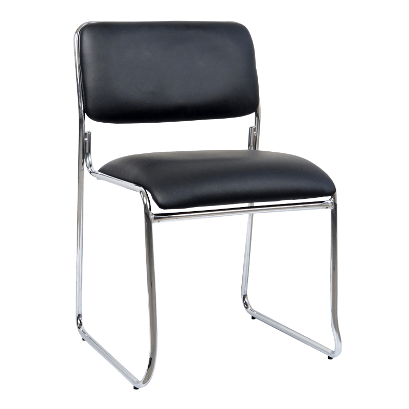 Enkelt skinnsete med lav rygg for mottak (Y-1834)