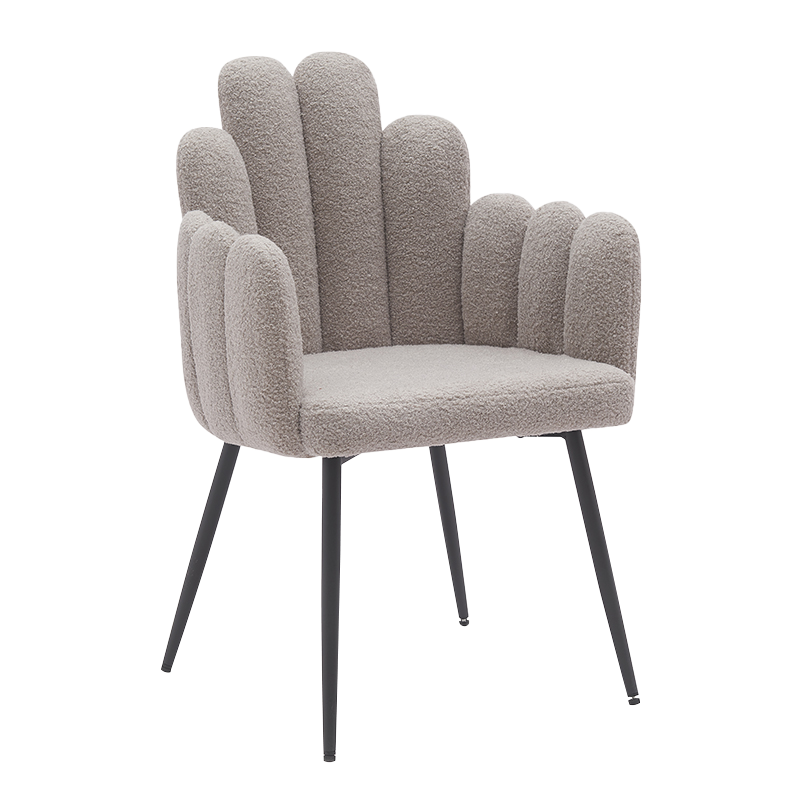 Grå svarte metallben Spisestuestoler(Y-C14)