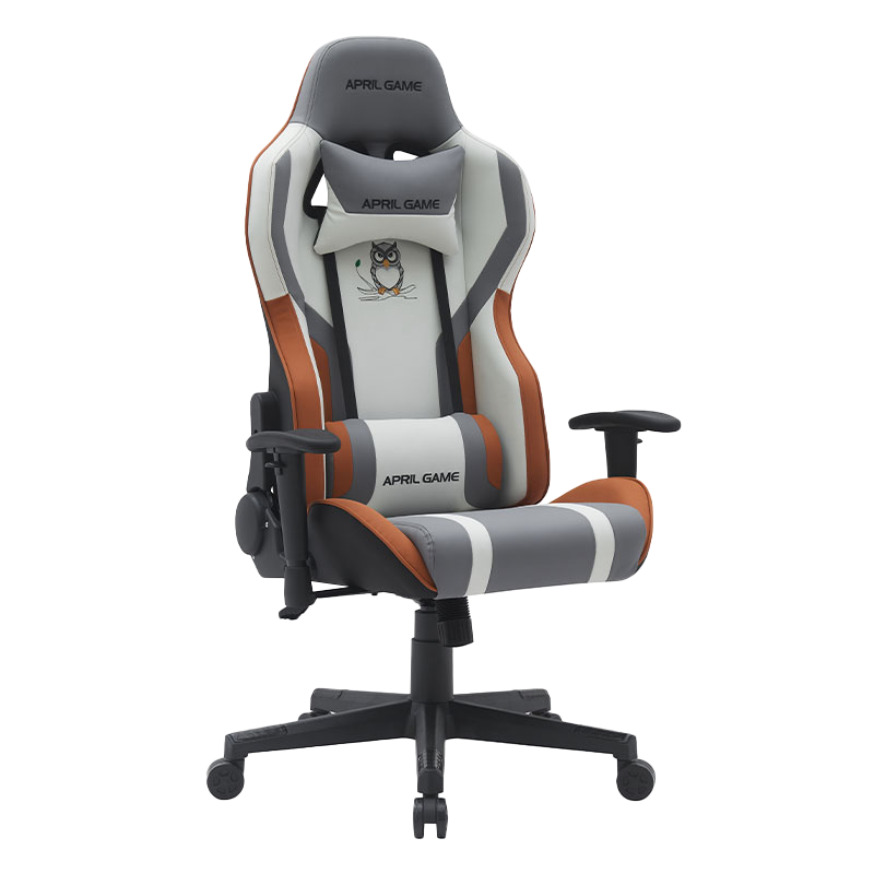 Dyredesign Høyt syntetisk skinn Silla Gamer Svingbar 180 graders tilbakelent, sterk ramme Racing Gamer-stol (T-7121)