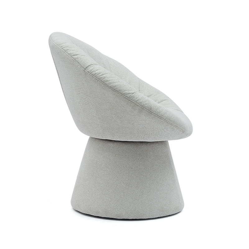 Enkel Stilig italiensk Roterende Spisestuestol Rund Base Lenestol Fritidsstol for Stue Hotel (GY-644)