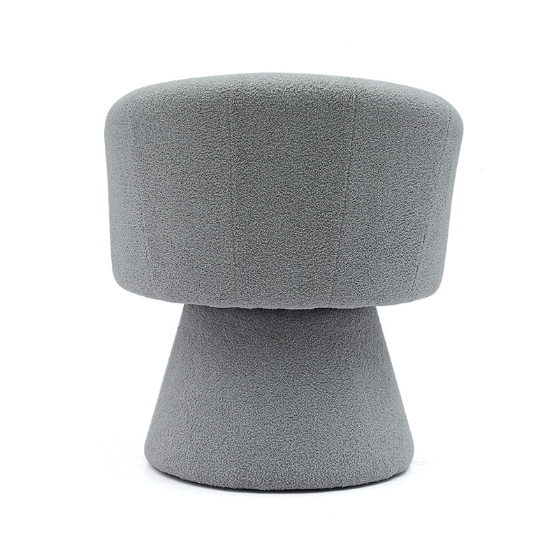 Grå innendørs fritidsstil Komfortabel tykk setepute Svingbar Hotel Accent sjeselong Stol Lenestol for stue(GY-646)