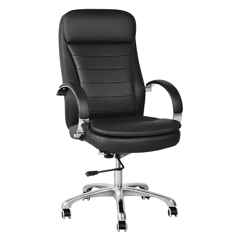 Høy rygg PU Swivel Executive kontorstol med krom armlen (M-6115)