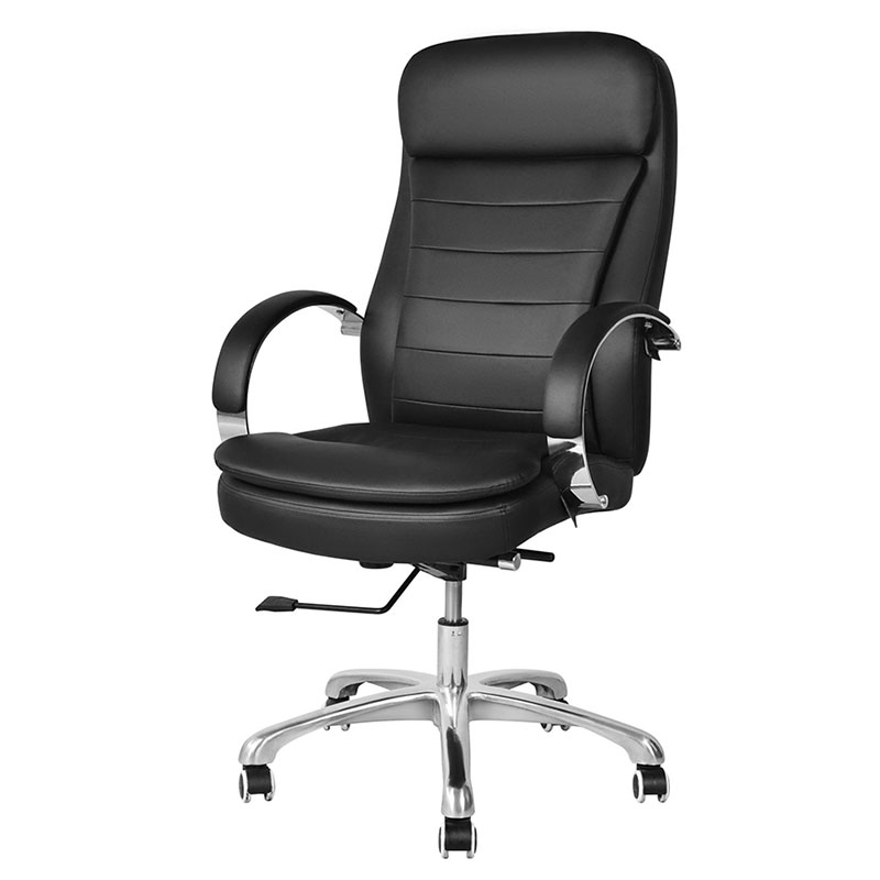 Høy rygg PU Swivel Executive kontorstol med krom armlen (M-6115)