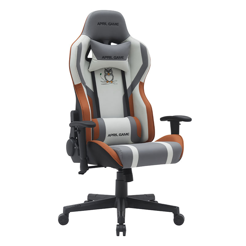Dyredesign Høyt syntetisk skinn Silla Gamer Svingbar 180 graders tilbakelent, sterk ramme Racing Gamer-stol (T-7121)