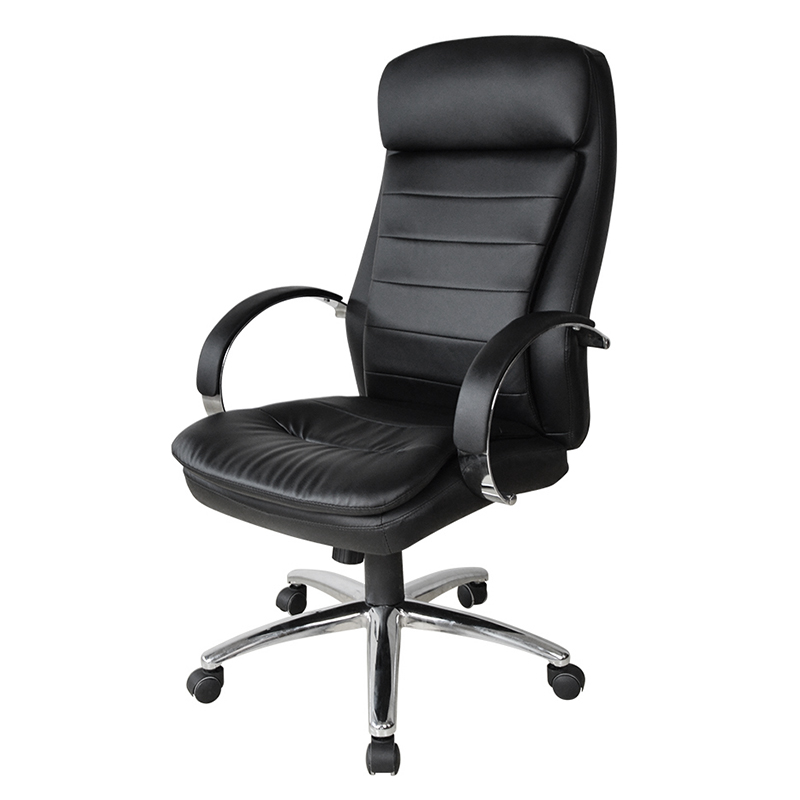 Høy rygg Chrome Pad Armlene Executive Office Chair (Y-2820)