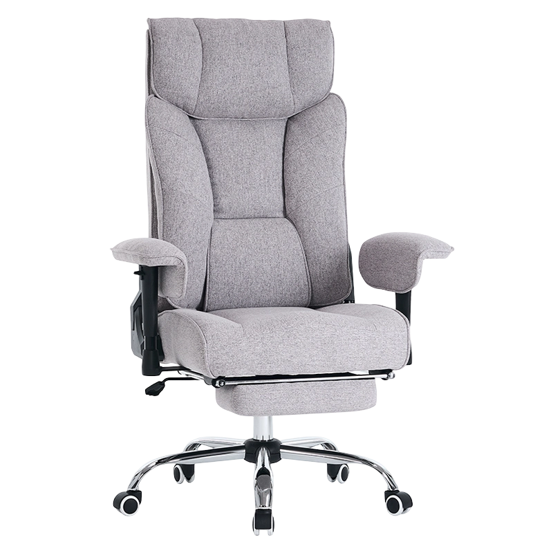 Høy rygg Ergonomisk grått stoff Maling Høydejusterbar pute Armlen Executive Office Chair (M-6150)
