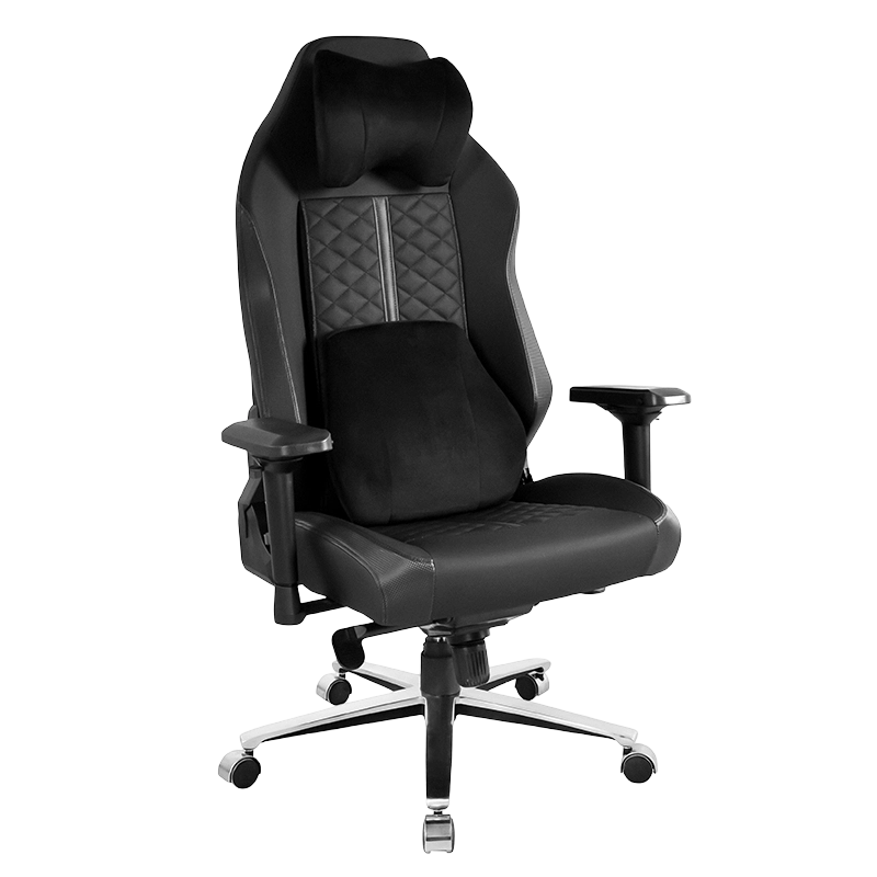 Black High Back Racing King Gaming Stol med innebygd eltemassasje (D-8110)