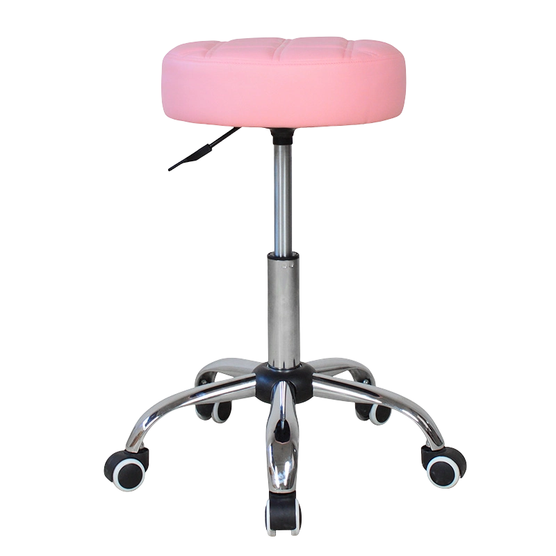 Svingbare runde salongstoler i skinn (GY-1007)