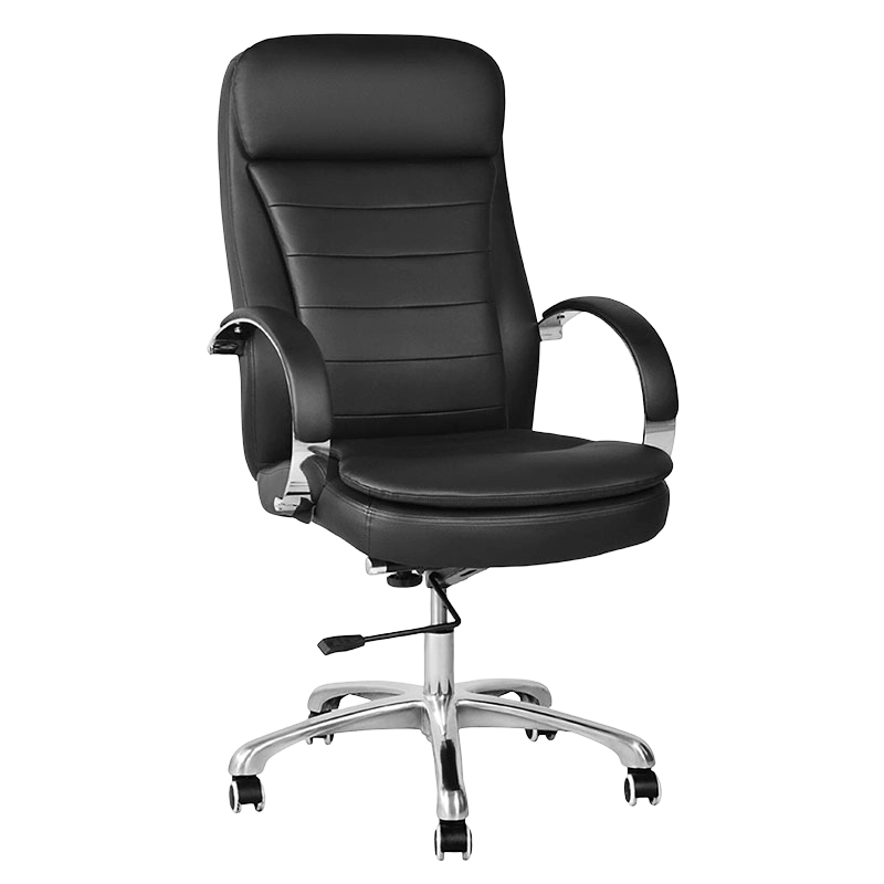 Høy rygg PU Swivel Executive kontorstol med krom armlen (M-6115)