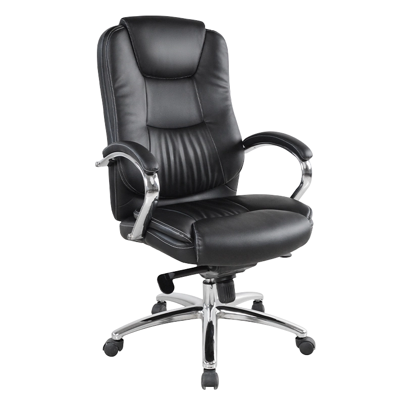 Høy rygg Chrome Pad Armlene Executive Office Chair (M-6138)