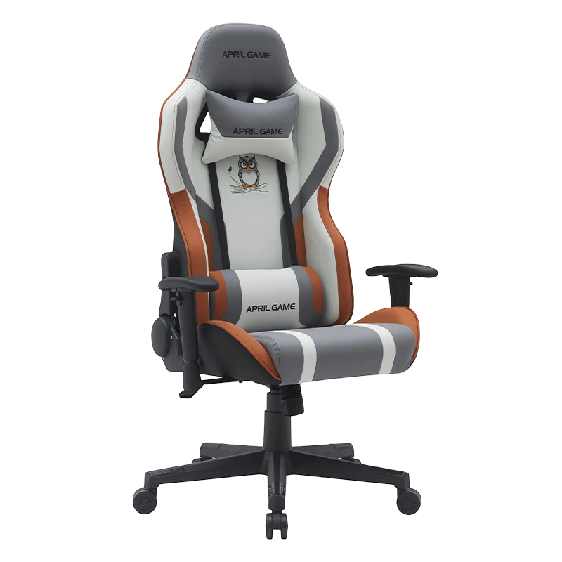 Dyredesign Høyt syntetisk skinn Silla Gamer Svingbar 180 graders tilbakelent, sterk ramme Racing Gamer-stol (T-7121)