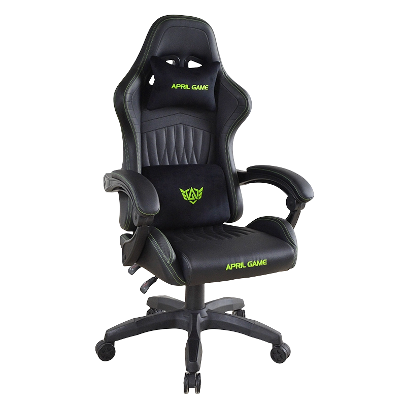 PP justerbare armlener tilbakelent spillstol i skinn (T-7130)