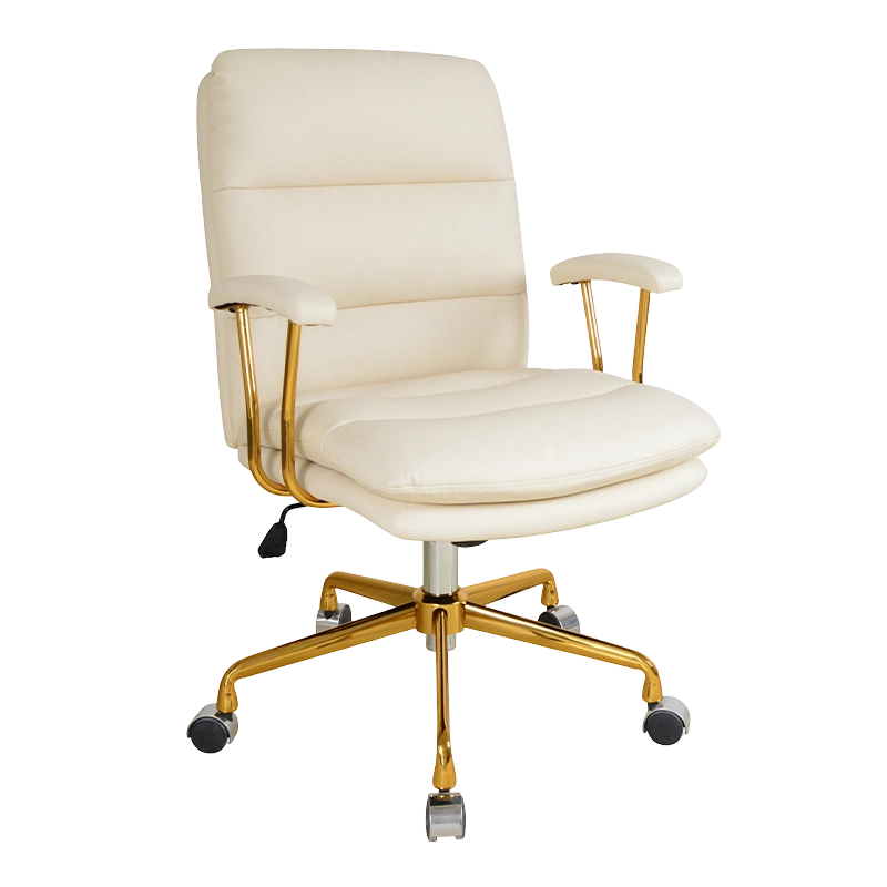 Pad Metal Armlen Dobbelpute Hjemmekontorstol (X-5147)